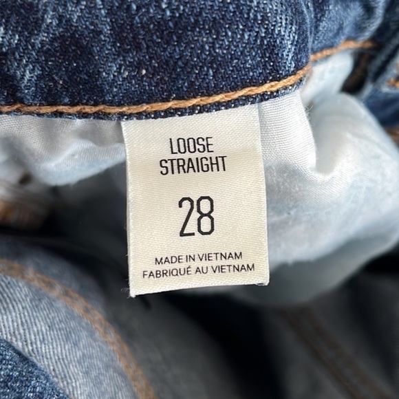 BDG Urban Outfitters Distressed Loose Straight Hi Rise Denim Jeans - Picture 9 of 11